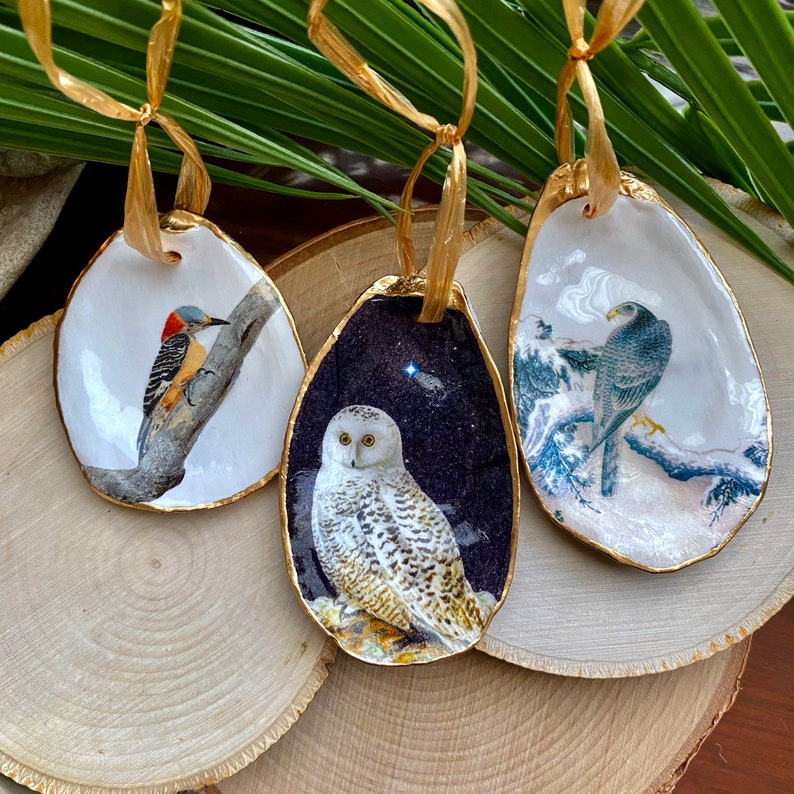Handpainted Bird Christmas Ornament