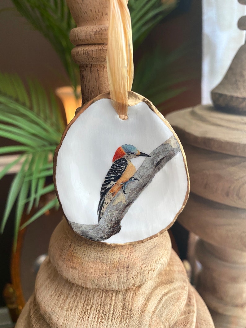Handpainted Bird Christmas Ornament