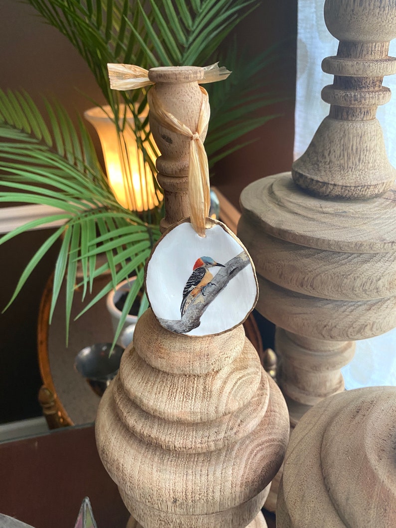 Handpainted Bird Christmas Ornament