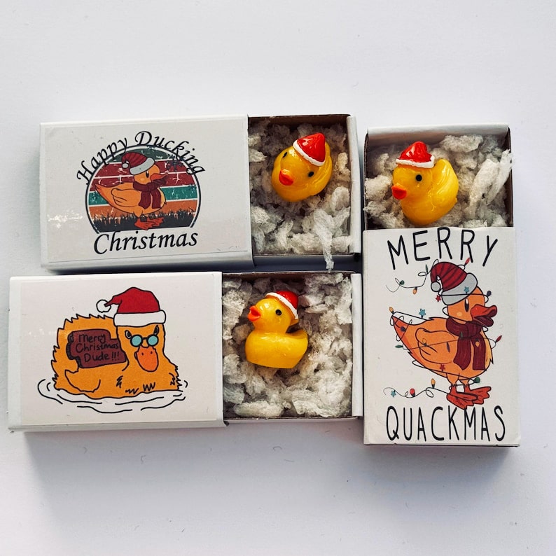 Merry Ducking Christmas Tiny Duck Gift