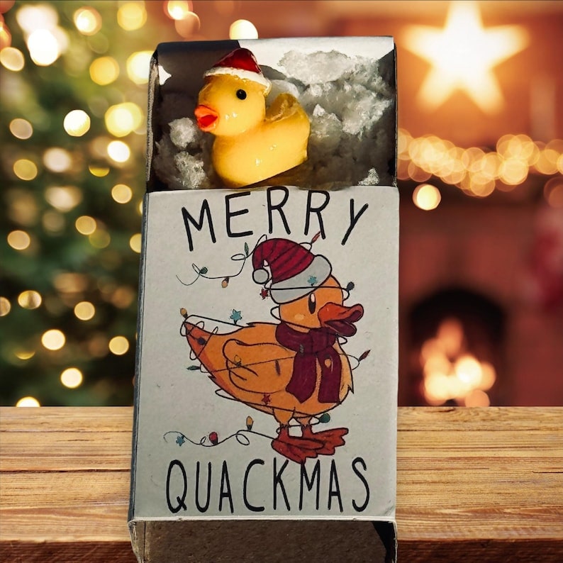 Merry Ducking Christmas Tiny Duck Gift