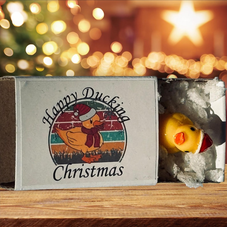 Merry Ducking Christmas Tiny Duck Gift