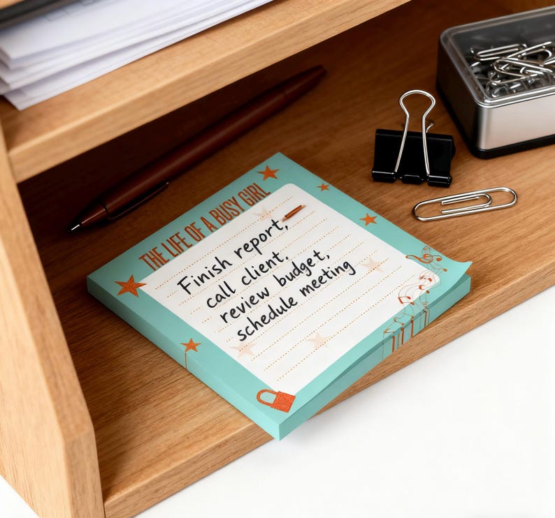 Taylor Inspired The Life of a Busy Girl Notepads