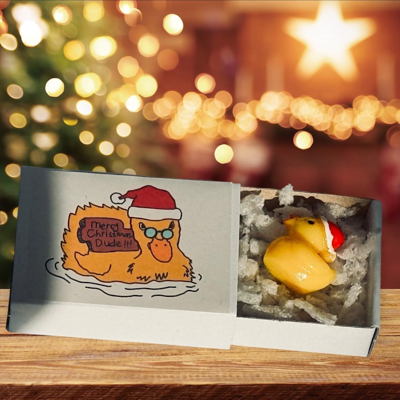 Merry Ducking Christmas Tiny Duck Gift