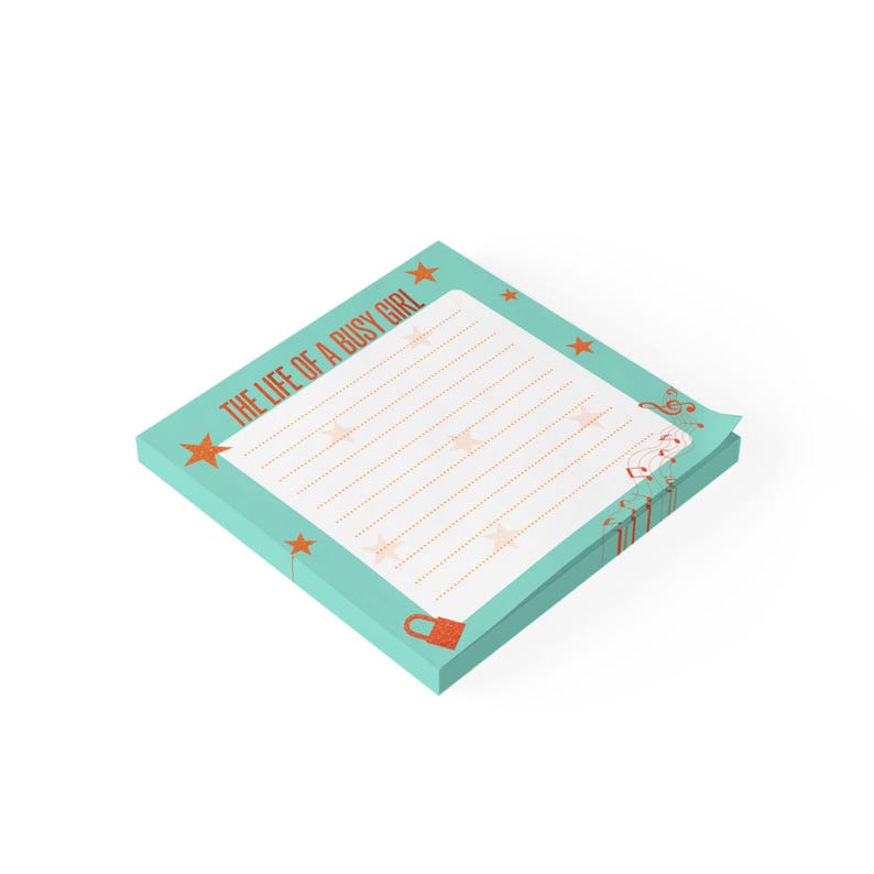 Taylor Inspired The Life of a Busy Girl Notepads