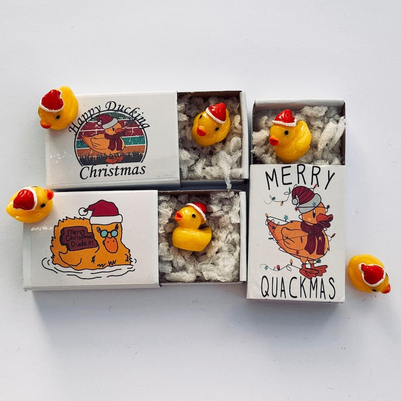 Merry Ducking Christmas Tiny Duck Gift