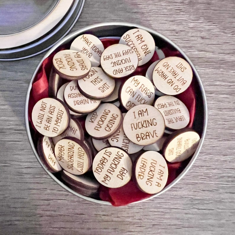 Cheeky and Empowering Affirmation Tokens Set
