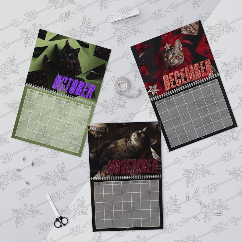 Swiftie Showcat 2026 Wall Calendar