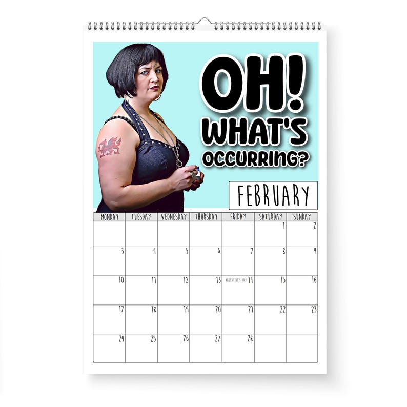 2025 Gavin & Stacey Funny Nessa Quotes Calendar