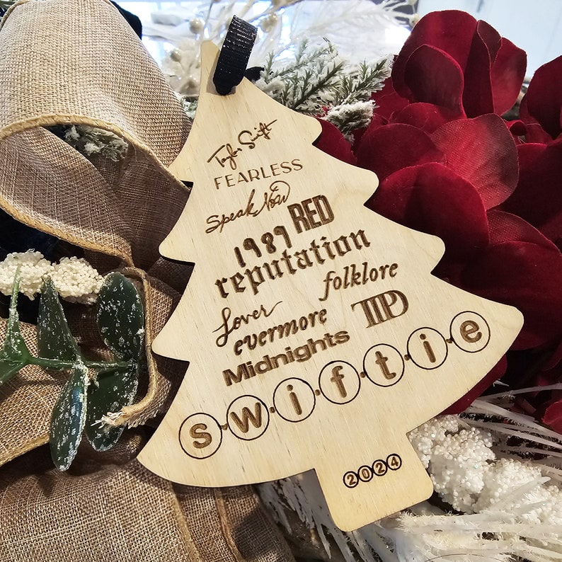 Taylor Inspired Double Layered Tree Ornament