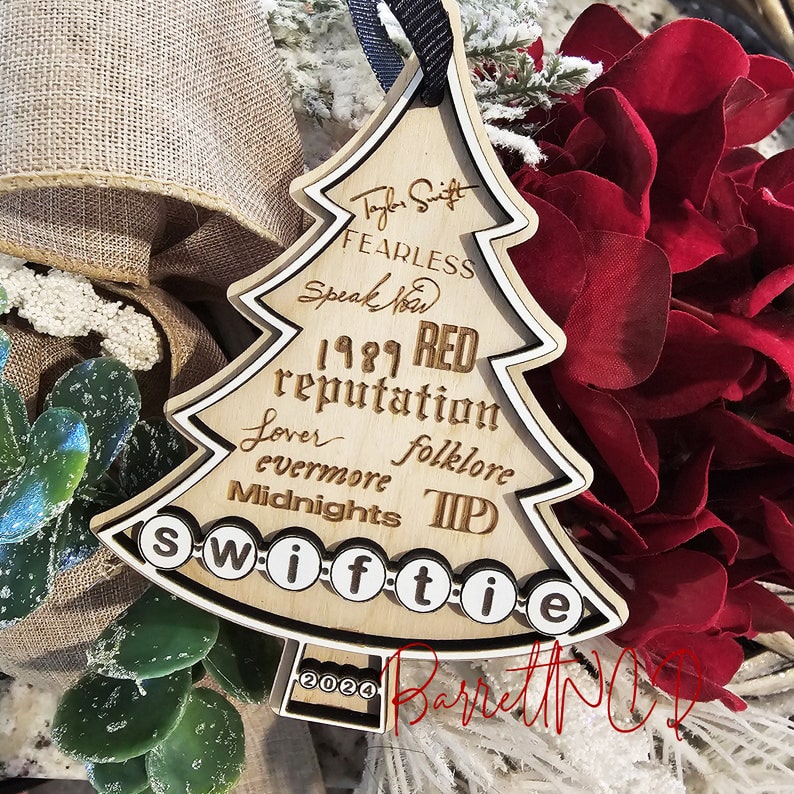 Taylor Inspired Double Layered Tree Ornament