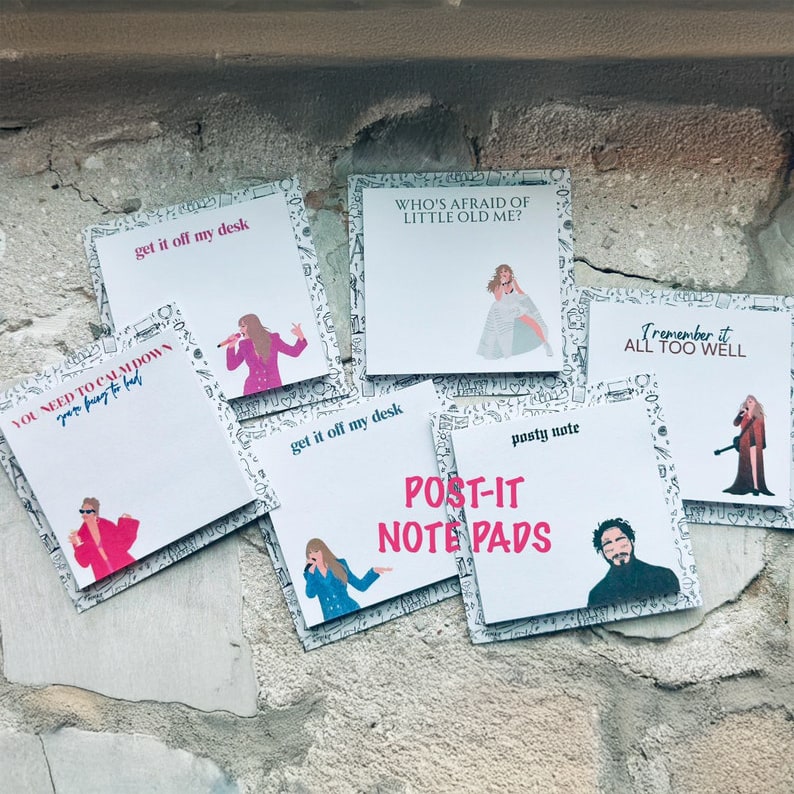 Swiftie-Inspired Sticky Notes