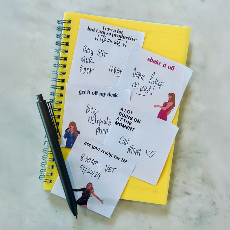 Swiftie-Inspired Sticky Notes