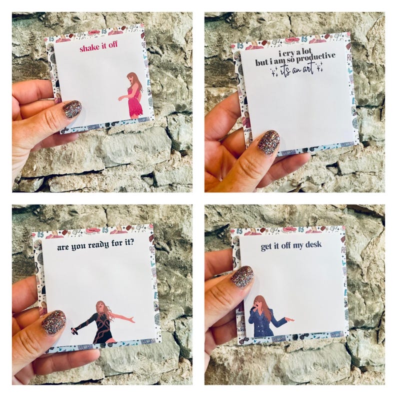 Swiftie-Inspired Sticky Notes
