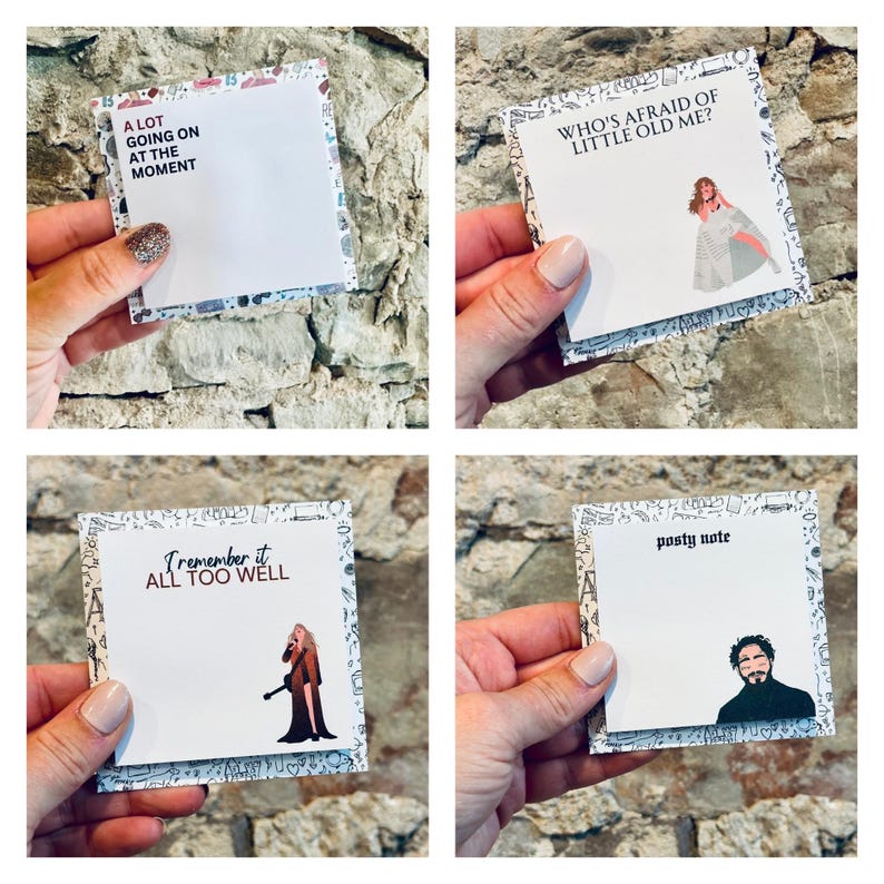 Swiftie-Inspired Sticky Notes