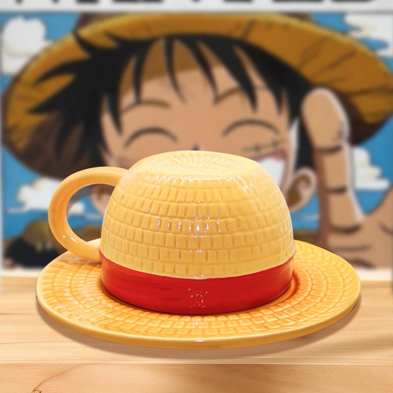 Straw Hat Ceramic Mug | One Piece-Inspired Luffy, Ace, Sabo & Chopper Mugs