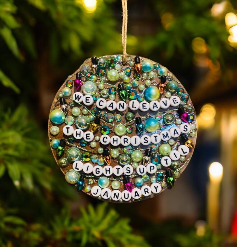 Swiftie Bling Bracelet Christmas Ornament