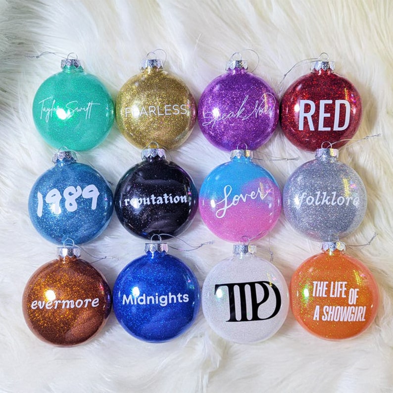 Swiftie Album Ornaments (Incl. New Showgirl)