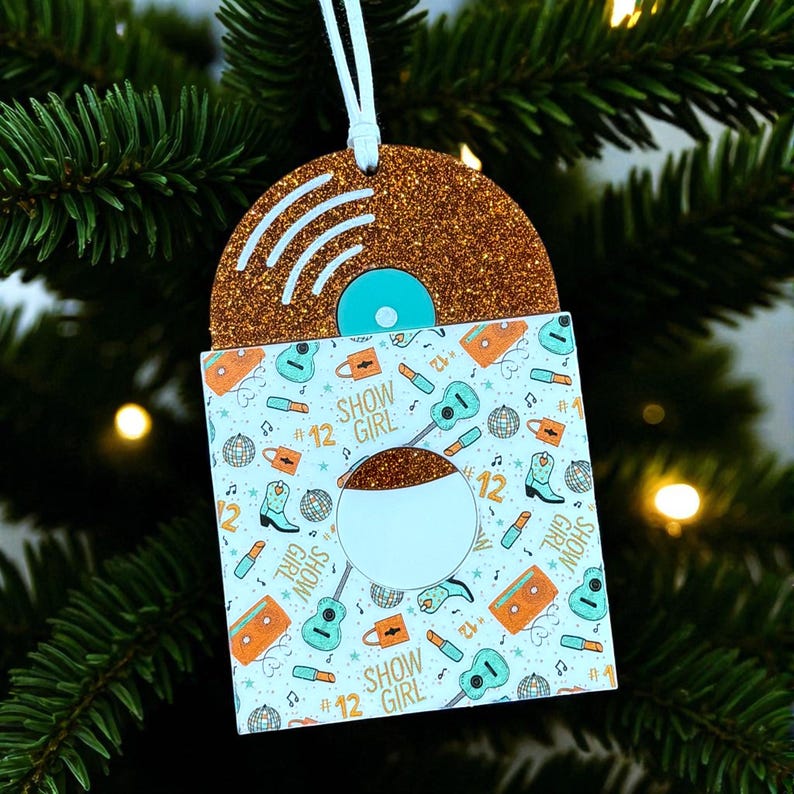 Taylor Showgirl Vinyl Record Ornament