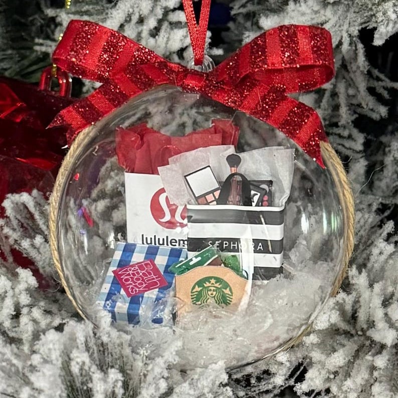Multi Store Package Christmas Ornament