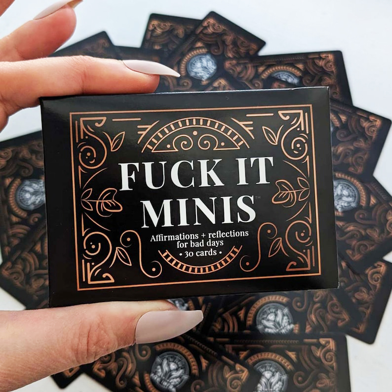 Funny Rude Affirmation Card Deck