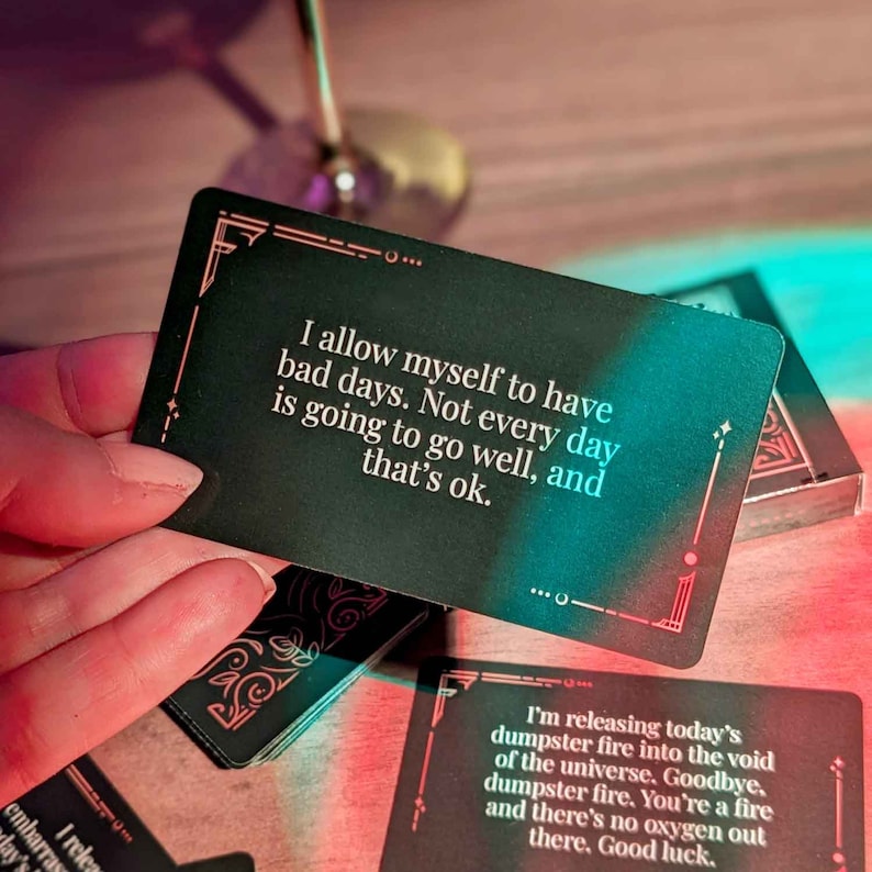 Funny Rude Affirmation Card Deck