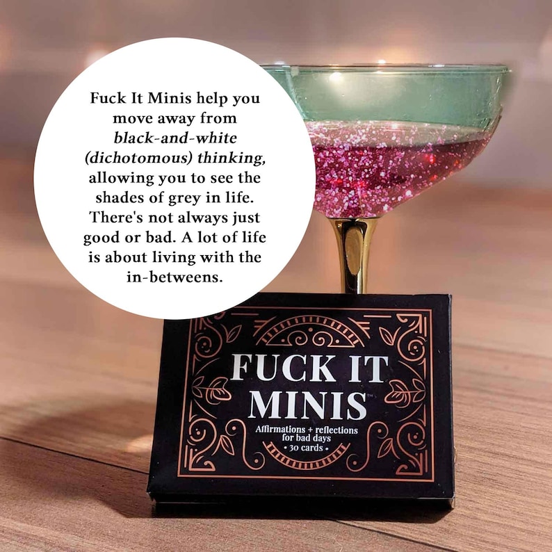 Funny Rude Affirmation Card Deck