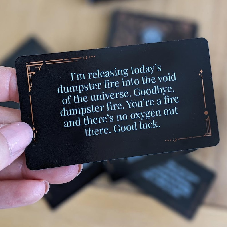 Funny Rude Affirmation Card Deck