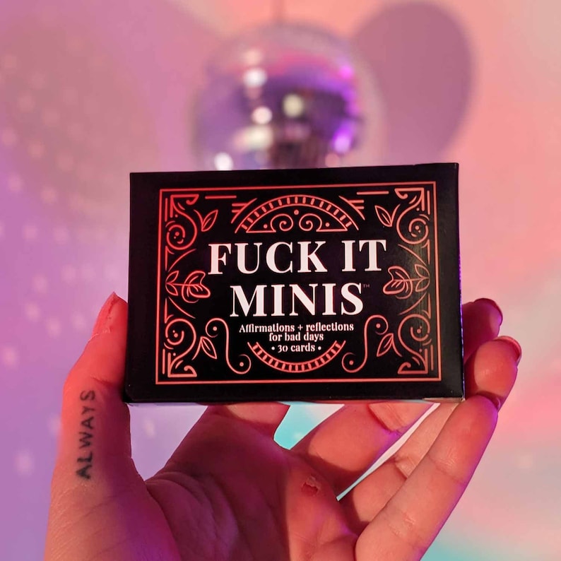 Funny Rude Affirmation Card Deck