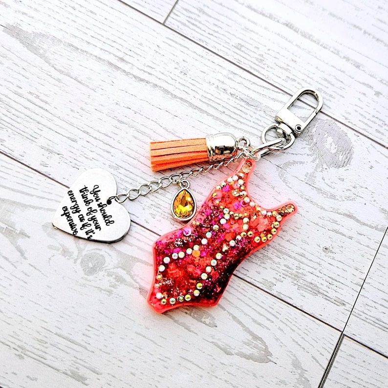 Orange Showgirl Era Bodysuit Keychain