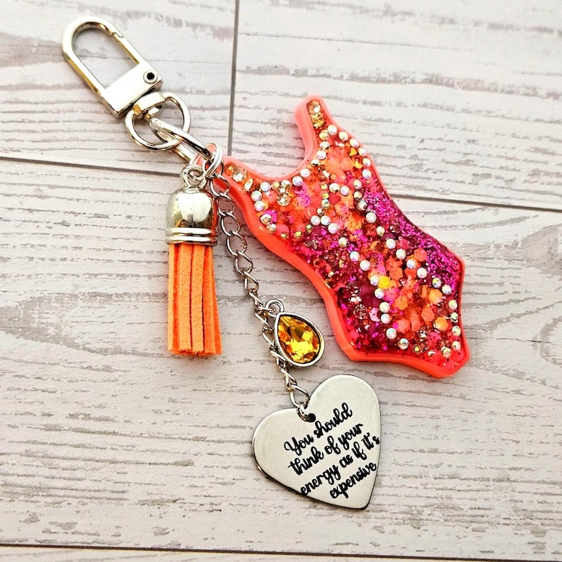 Orange Showgirl Era Bodysuit Keychain