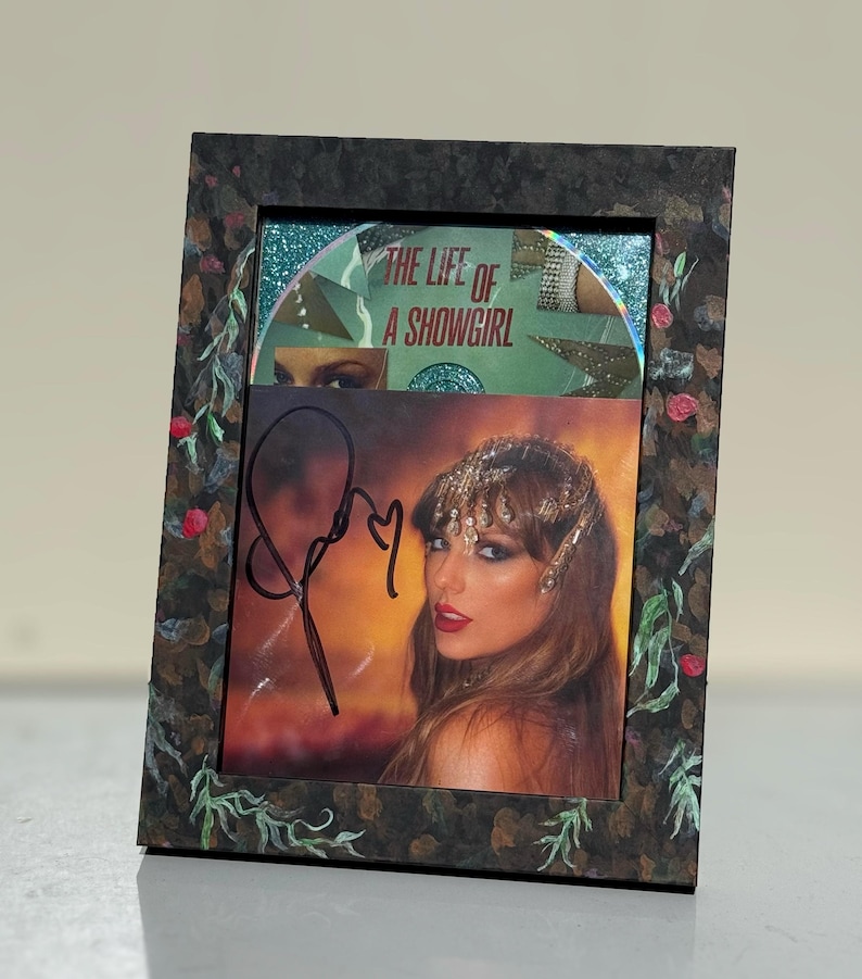 Hand-Painted Taylor Swift The Fate of Ophelia Picture Frame