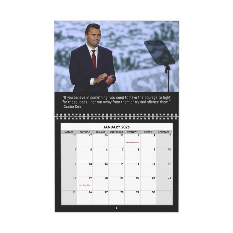 Charlie 2026 Inspirational Wall Calendar