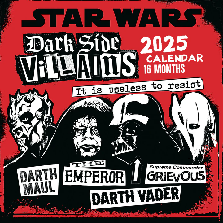Star Wars (Villains) 2025 Calendar
