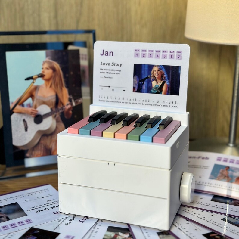 Taylor Swift Piano Calendar 2024 with Music Sheets - CollectibleJoy