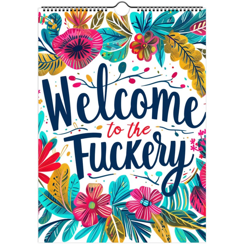 2026 Hilarious Swear Word Wall Calendar
