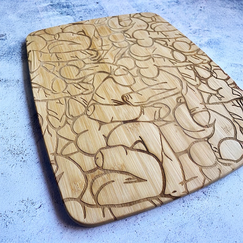 Funny Engraved Bamboo Cutting Board