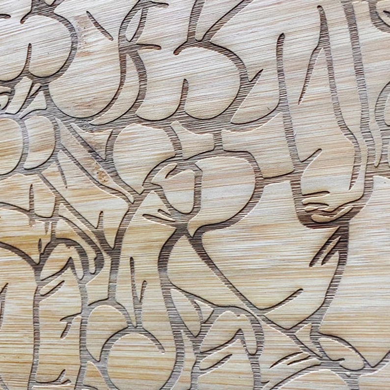 Funny Engraved Bamboo Cutting Board