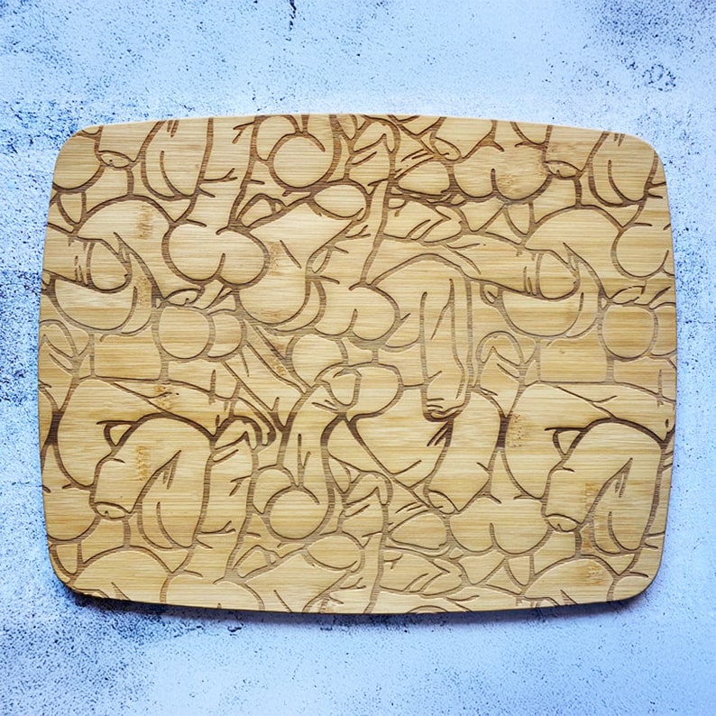 Funny Engraved Bamboo Cutting Board