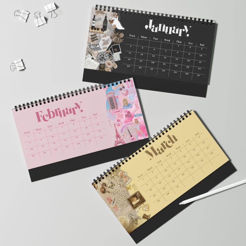 Taylor Swift 2026 Eras Desktop Calendar