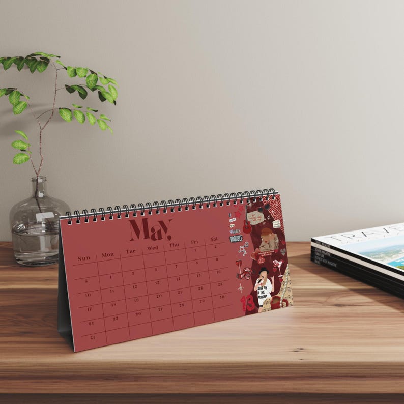 Taylor Swift 2026 Eras Desktop Calendar