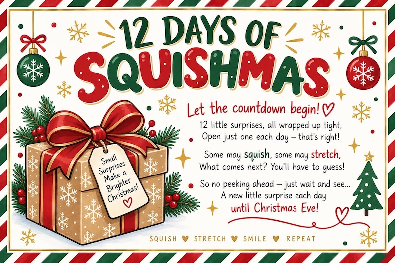 12 Days of Squishmas Advent Calendar