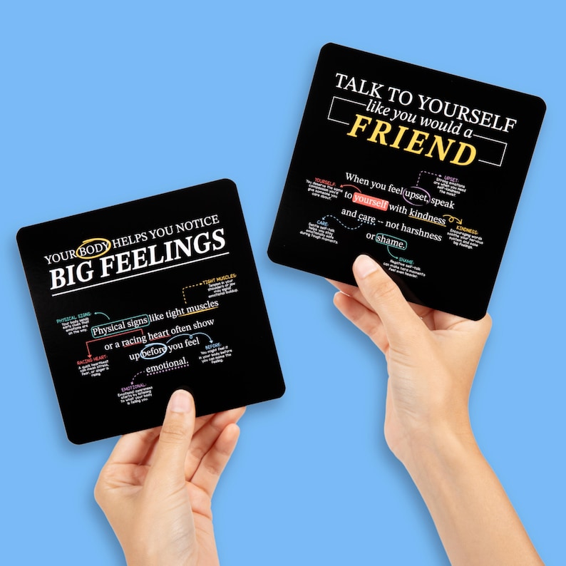 Emotional Intelligence Mindset Cards Practical Coping Skills Deck for Mental Health, Anxiety & Growth