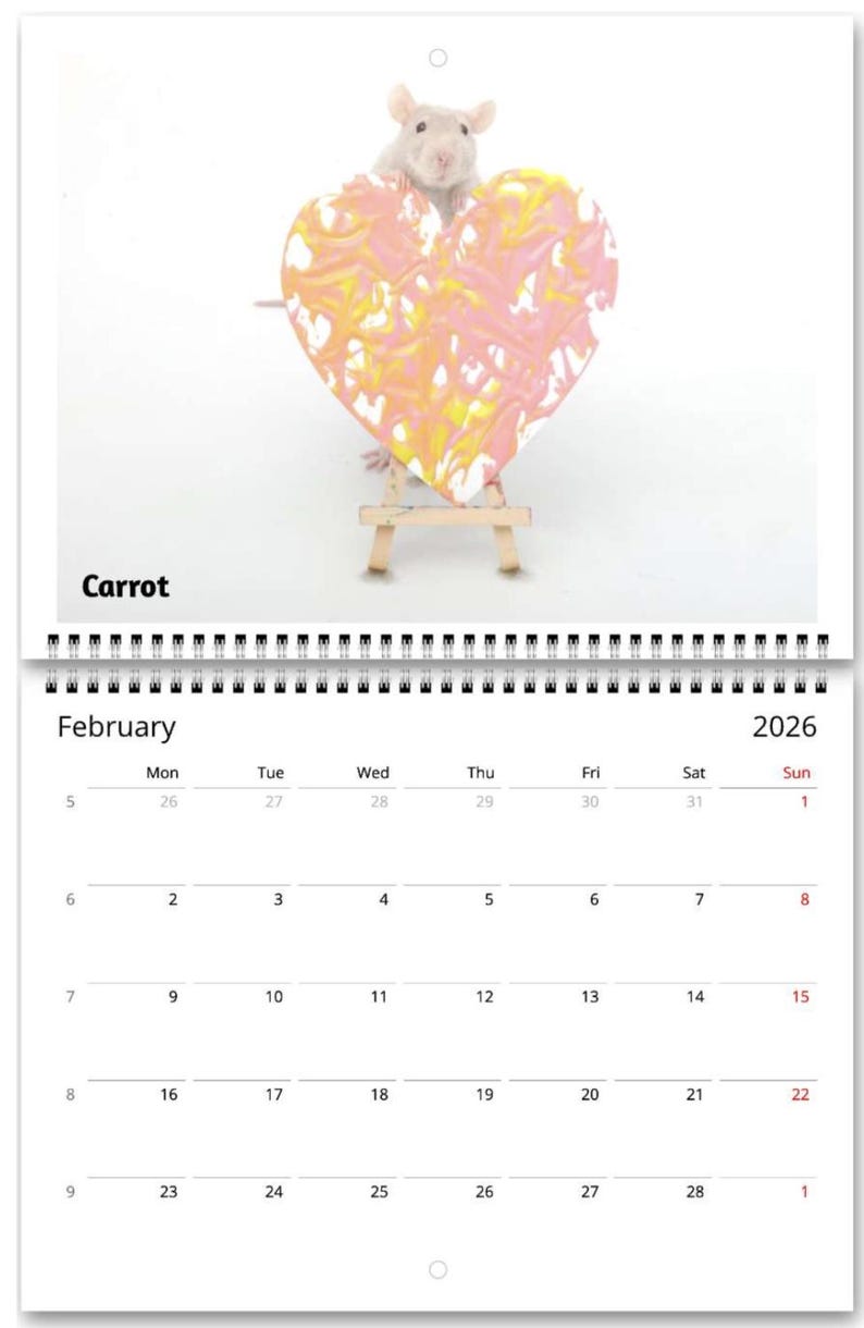 2026 Rat Painting Calendar