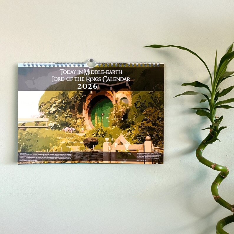 Today in Middle-earth 2026 Calendar LOTR & Hobbit Event Tracker