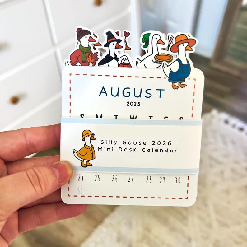 2026 Silly Goose Mini Desk Calendar