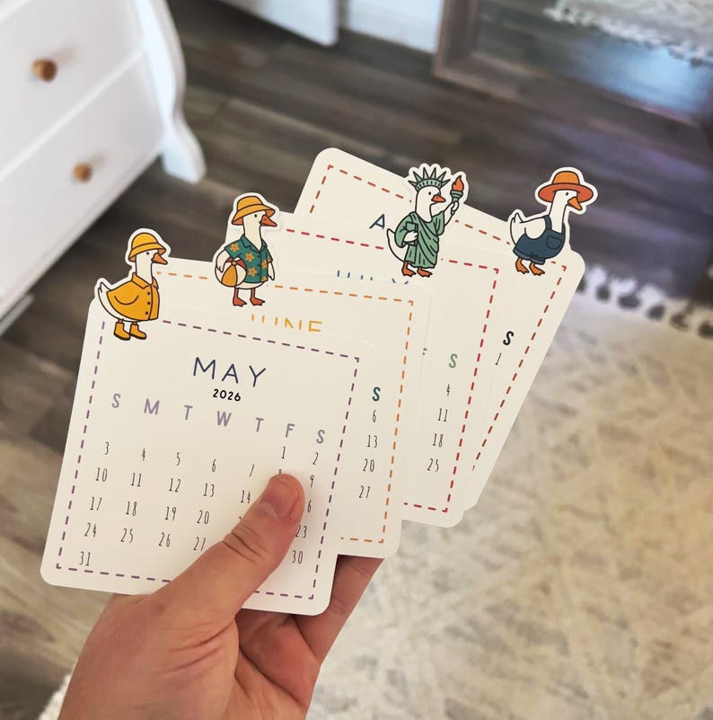 2026 Silly Goose Mini Desk Calendar