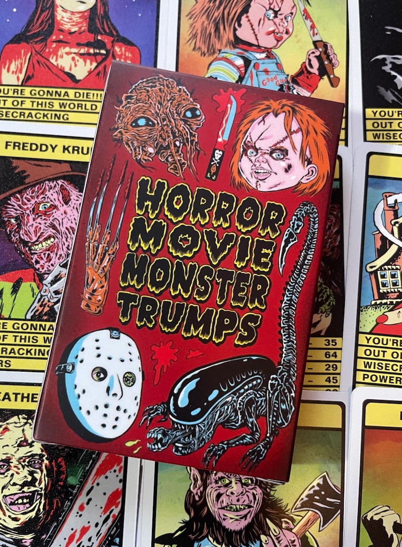 Horror Movie Monster Trumps Card Game