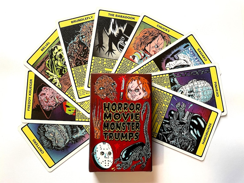 Horror Movie Monster Trumps Card Game