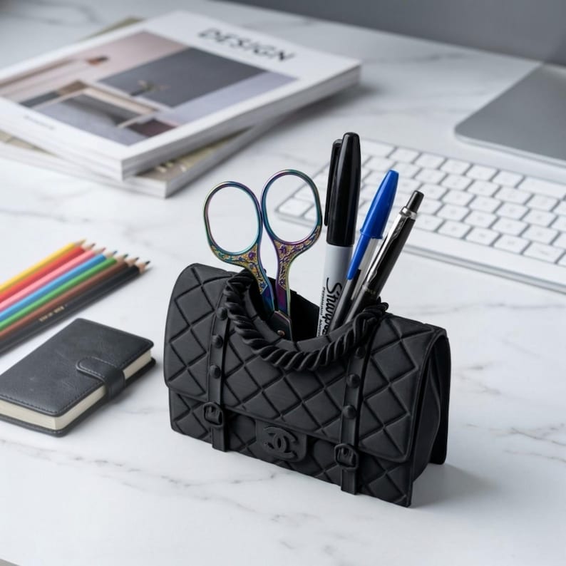 Designer Purse Inspired Pen Holder